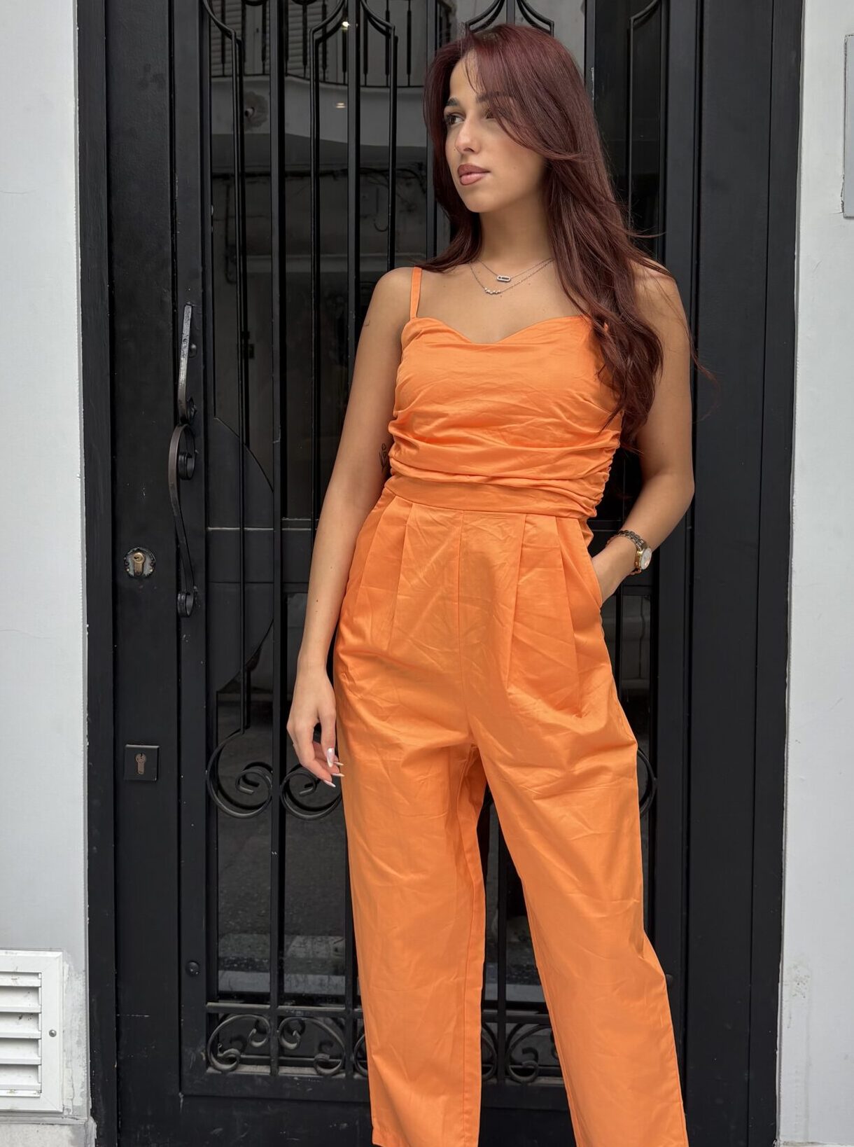 JUMP SUIT ORANGE